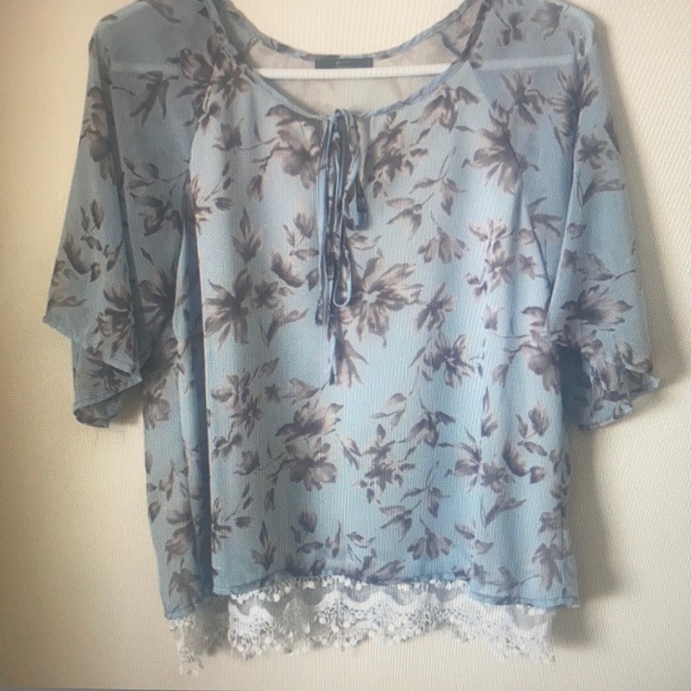 Light floral top